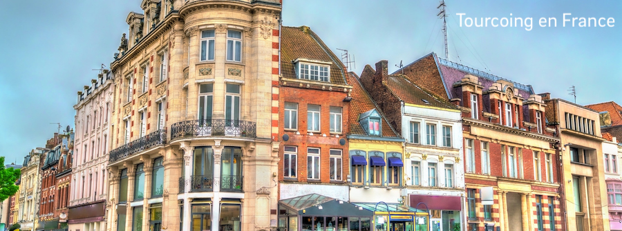 7 of 7, Buildings in Tourcoing, a town near Lille in the Nord Department of France