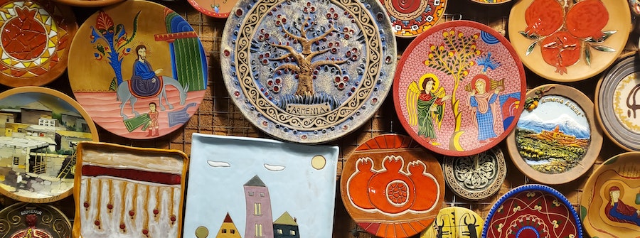 2 of 2, Decorative plates in Armenia