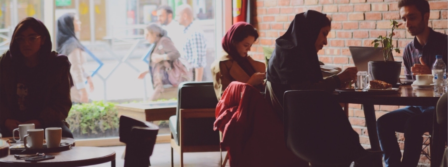 2 of 2, coffee shop in Tehran, Iran