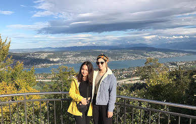 students in Uetliberg Mountain in Zurich Switzerland