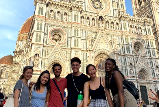 UCEAP students at Cathedral of Santa Maria del Fiore in Florence Italy